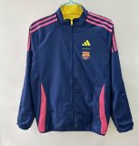 2025-26 Mens Barcelona blue yellow high-quality Jacket Windbreaker
