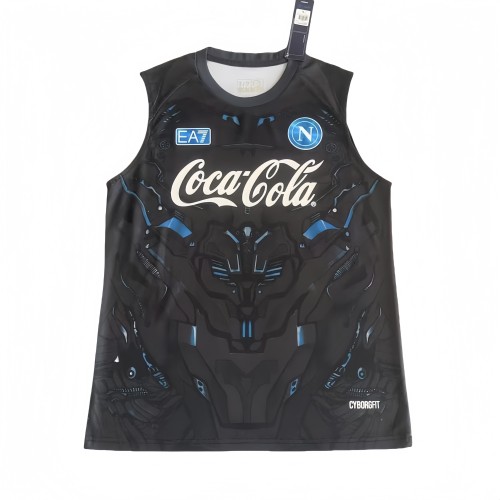 2025/26 Mens Napoli vest black soccer jersey