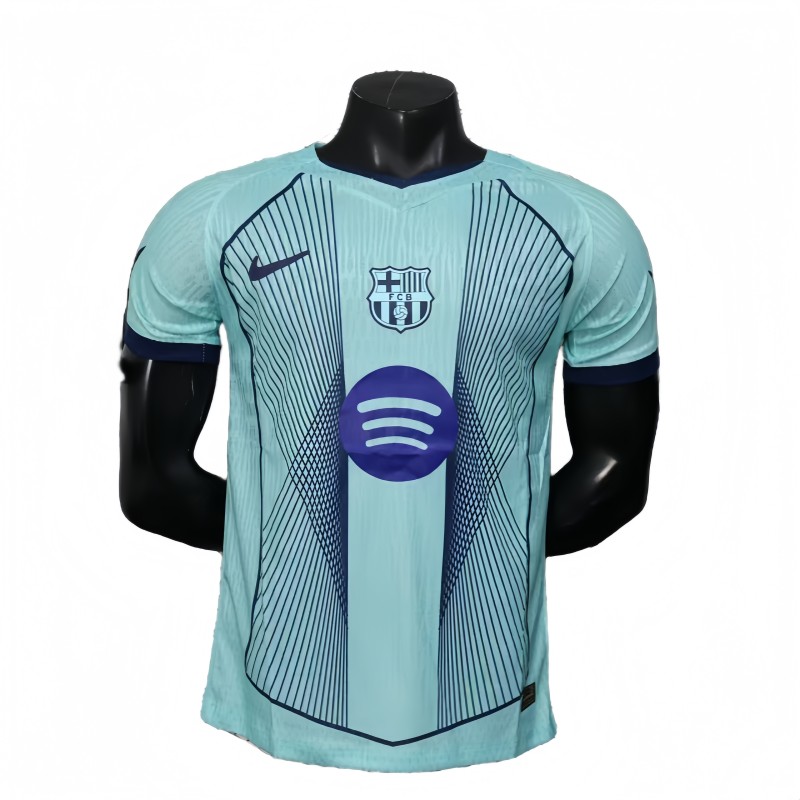 2025-26 Mens Barcelona Special Edition blue Player version soccer Jersey
