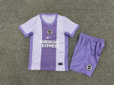 2025-26 Kids Brighton away  purple Soccer Jersey