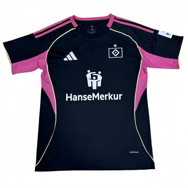2025-26 Mens Hamburg SV Third away black Soccer Jersey