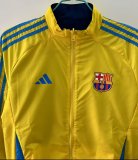 2025-26 Mens Barcelona blue yellow high-quality Jacket Windbreaker