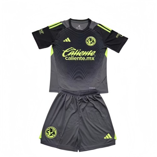 2025-26 Kids  Club America goalkeeper black soccer jersey