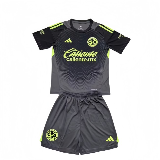 2025-26 Kids  Club America goalkeeper black soccer jersey