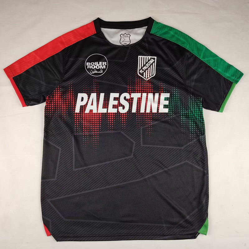 2025-26  Mens Palestine black Soccer Jersey