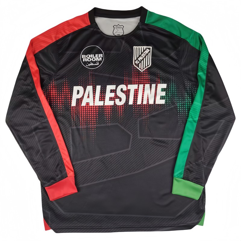 2025-26 Mens Palestine black  Long Sleeve Soccer Jersey