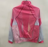 2025-26 Mens Barcelona pink green Double sided Jacket Windbreaker