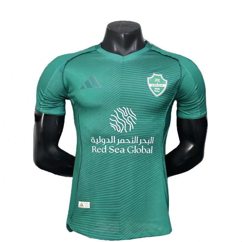 2025-26 Mens Al-Ahli Saudi away green Player  soccer jersey