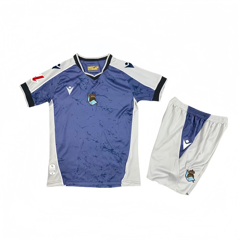 2025-26 Kids  Real Sociedad away soccer jersey