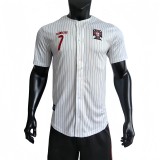 2025-26  Mens Portugal white baseball uniform jersey