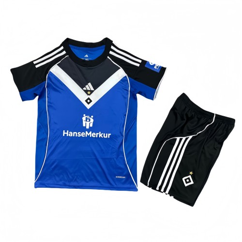 2025-26 Kids Hamburg SV blue away  Soccer Jersey