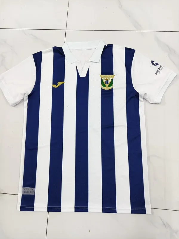 2025-26 Mens Leganes home blue and white  soccer jersey