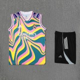 2025-26 Mens Real Madrid color vest Training Short Suit