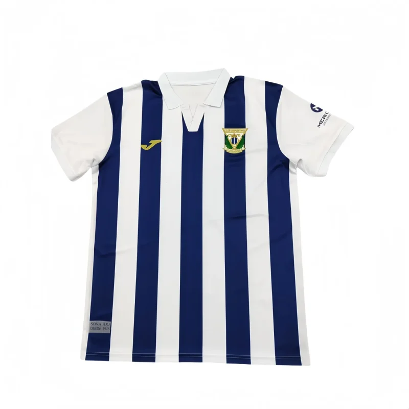2025-26 Mens Leganes home blue and white  soccer jersey