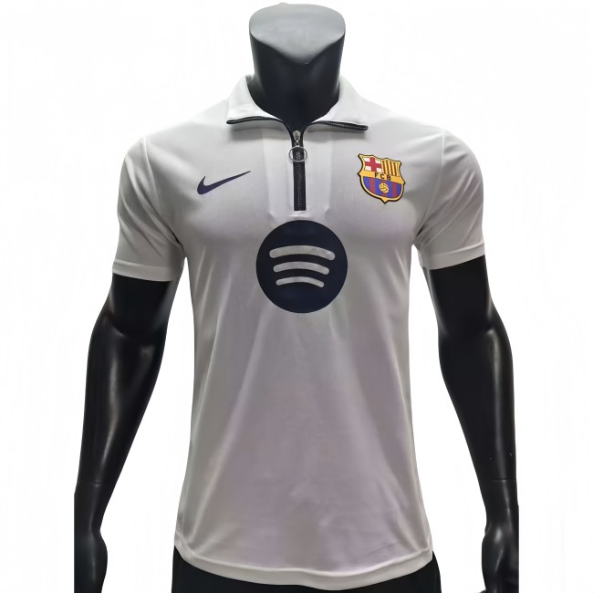2025-26 Mens Barcelona Special Edition white Player version soccer Jersey