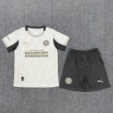 2025/26 Kids Eindhoven Third away white soccer jersey