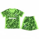 2025-26 Kids Sporting Lisbon goalkeeper green soccer Jersey
