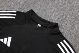 2025-26 Mens Germany black Half pull Training suit