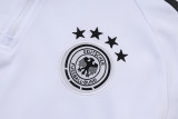 2025-26 Mens Germany  white   Half pull Training suit