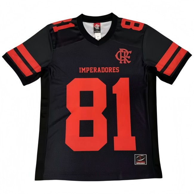 2025-26 Mens Flamengo 81# black  soccer  Jersey