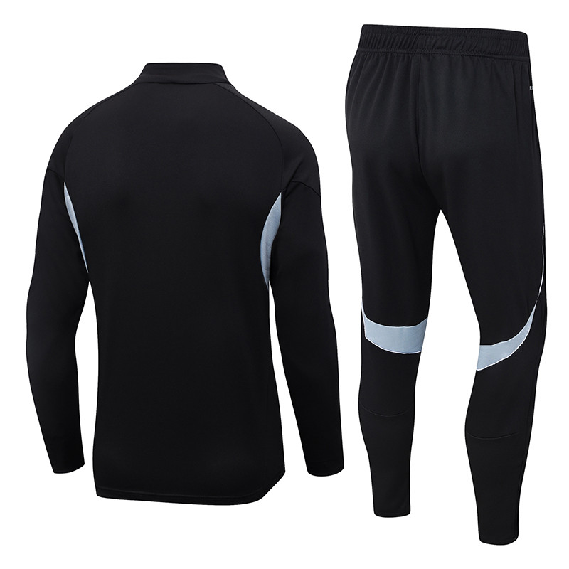 2025-26 Mens Germany black Half pull Training suit