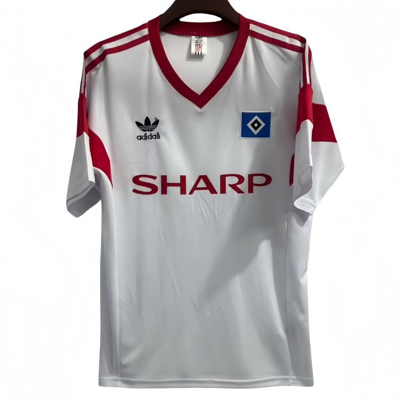 1988 Retro Mens Hamburg SV white Home Soccer Jersey
