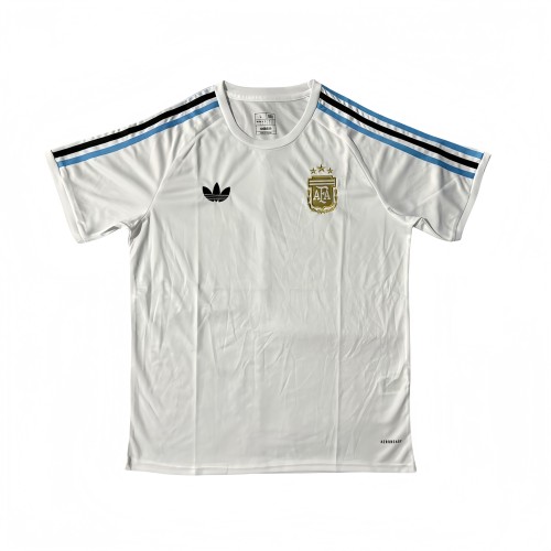 2025-26 Mens Argentina  white Soccer Jersey