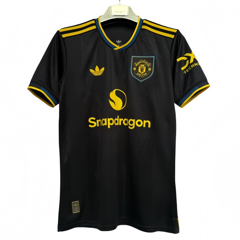 2025-26 Mens Manchester United  blue Third away 1:1 Authentic Jersey