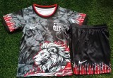 2025-26 Kids Barcelona  Lion pattern  soccer jersey