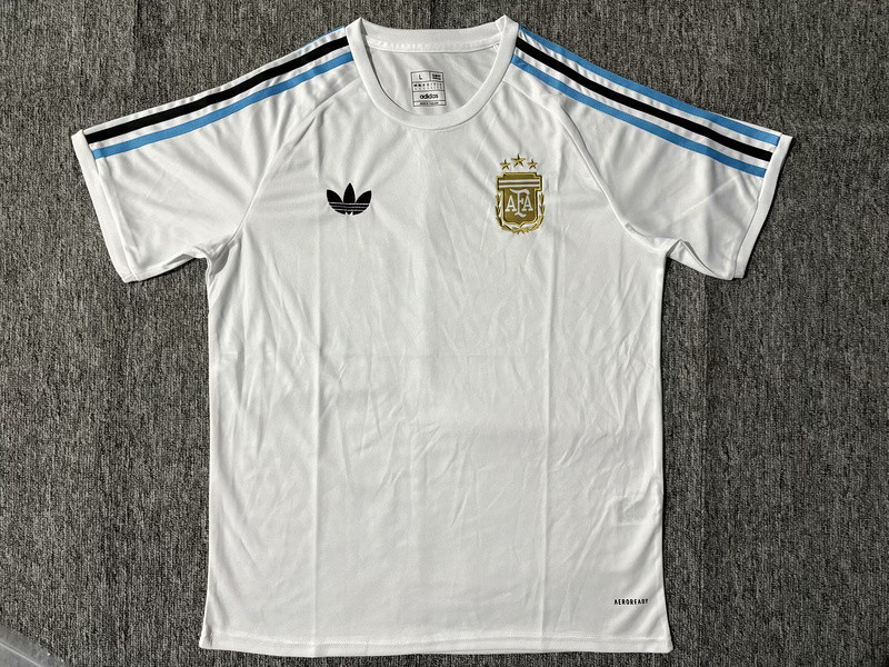 2025-26 Mens Argentina  white Soccer Jersey