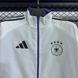 2025-26 Mens Germany white blue Double sided  windbreaker
