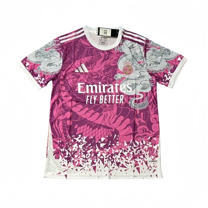 2025-26 Mens Real Madrid pink Special Edition soccer Jersey