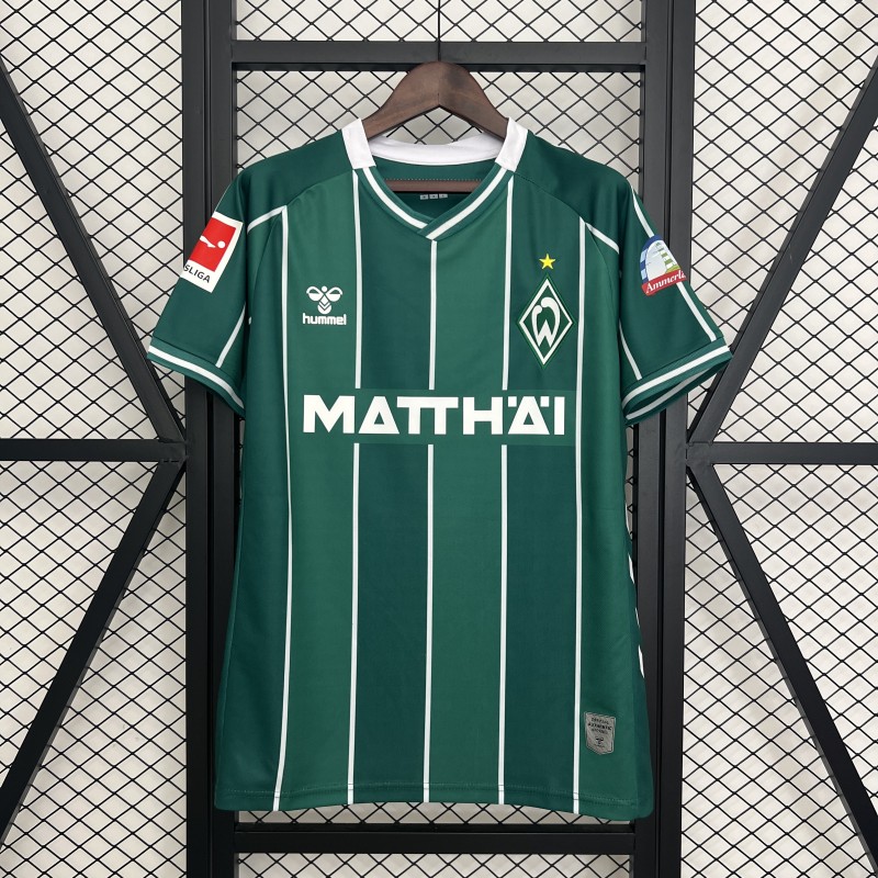 2025/26 Mens Werder Bremen home green Soccer Jersey