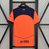 2025-26 Mens Barcelona orange Third away  soccer Jersey