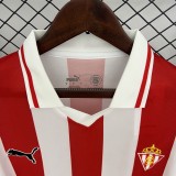 2025-26 Mens  Sporting Gijon Home soccer  Jersey