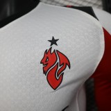 2025-26 Mens AC Milan away white Player Long Sleeve Soccer Jersey