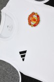 2025-26 Mens Manchester United white vest Short traning suit