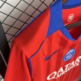2025-26 Mens PSG 1:1 Third away red  Soccer Jersey