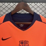 2025-26 Mens Barcelona orange Third away  soccer Jersey