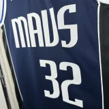 22-23 Dallas Mavericks FLAGG #32 Royal Blue Top Quality Hot Pressing NBA Jersey (Trapeze Edition)