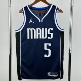 22-23 Dallas Mavericks RUSSELL #5 Royal blue Top Quality Hot Pressing NBA Jersey (Trapeze Edition)