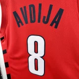 22-23 TRAIL BLAZERS AVDIJA #8 Red Top Quality Hot Pressing NBA Jersey (Trapeze Edition)