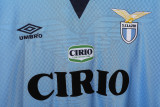 1996-97 Mens  Lazio Retro Home blue soccer  Jersey