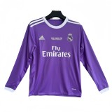 2017-18 Retro Real Madrid away Purple long sleeve Jersey