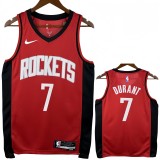 22-23 ROCKETS DURANT #7 Red Top Quality Hot Pressing NBA Jersey
