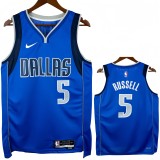 22-23 Dallas Mavericks RUSSELL #5 Blue Top Quality Hot Pressing NBA Jersey