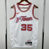 23-24 ROCKETS DURANT #35 White City Edition Top Quality Hot Pressing NBA Jersey