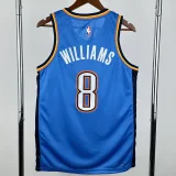 22-23 OKC Thunder WILLIAMS #8 Blue Top Quality Hot Pressing NBA Jersey