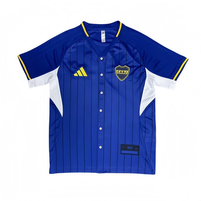 2025-26 Mens Boca Juniors blue baseball uniform Jersey