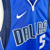 22-23 Dallas Mavericks RUSSELL #5 Blue Top Quality Hot Pressing NBA Jersey